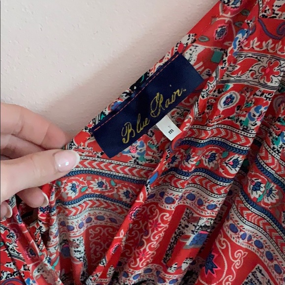 Red Patterned romper - Picture 3 of 5